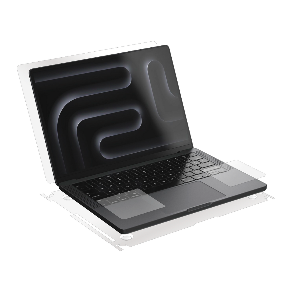Apple Macbook Pro M4 14-inch 2024, complete protector, Alien Surface