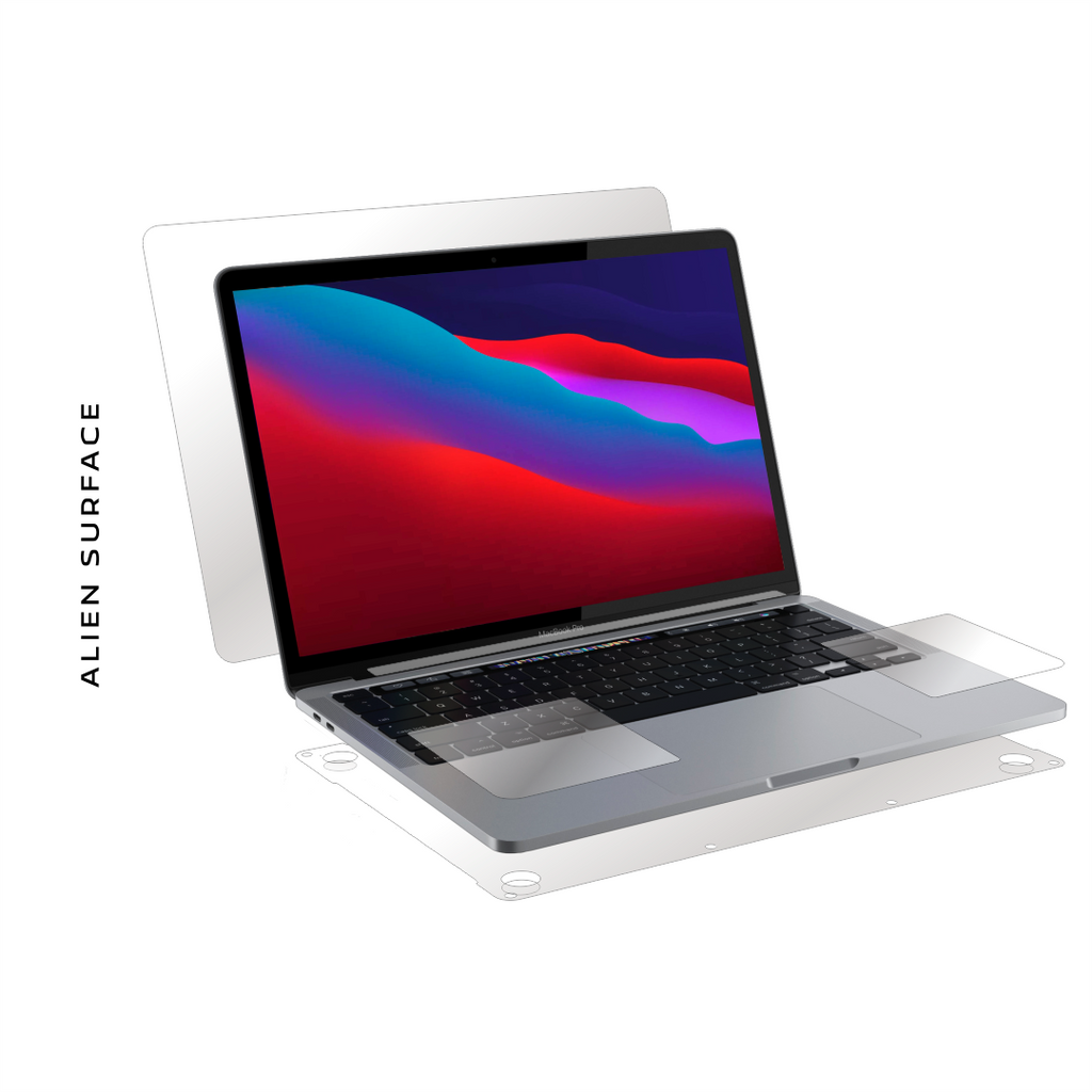 Apple MacBook M1 Pro 13 inch Touch Bar (2021) complete protector, Alien Surface