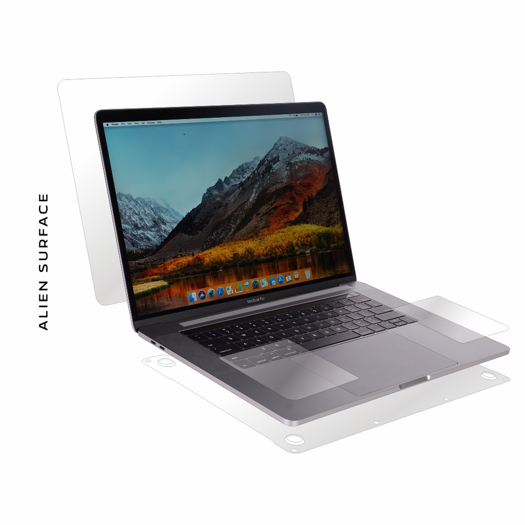 Apple MacBook Pro 15 inch Touch Bar (2016-2019) complete protector, Alien Surface