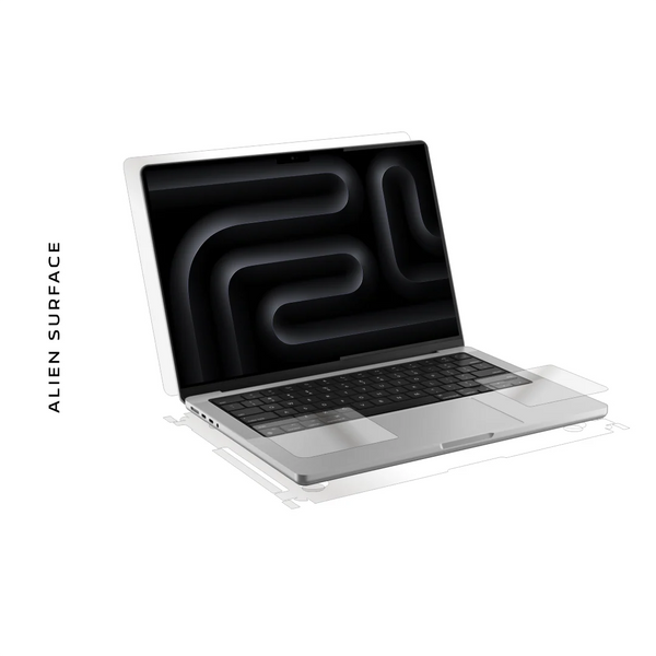 Apple Macbook Pro M5 14-inch 2025, complete protector, Alien Surface