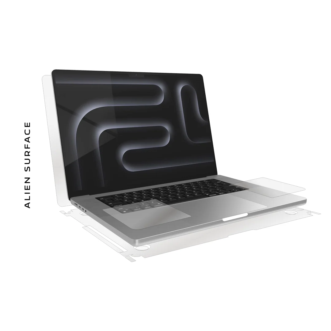 Apple Macbook Pro M5 16-inch 2026, complete protector, Alien Surface